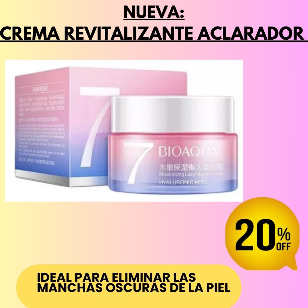 CREMA REVITALIZANTE - ACLARADORA DE PIEL